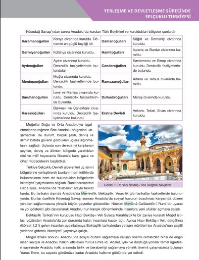 Yeşim Karayar Müfredatla İlişkilendirme 10. sınıf Tarih MEB Ders Kitabı by Yeşim - Ourboox.com