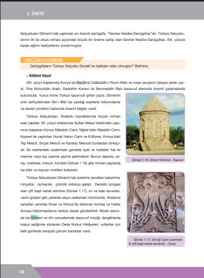 Yeşim Karayar Müfredatla İlişkilendirme 10. sınıf Tarih MEB Ders Kitabı by Yeşim - Ourboox.com