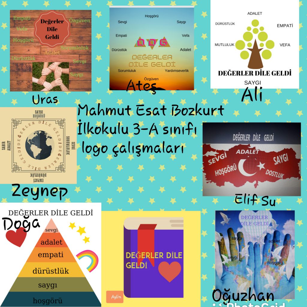 ÖĞRENCİ LOGOLARIMIZ MAHMUT ESAT BOZKURT İLKOKULU 3- A SINIFI by Arzu - Ourboox.com