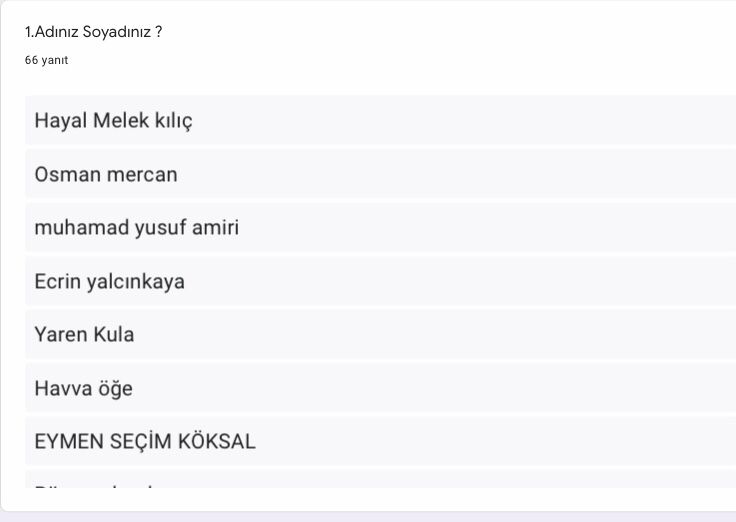 From Unhealthy To Healthy Öğrenci Ön Anket Analizi by Pınar Kesmegülü - Illustrated by Pınar Kesmegülü - Ourboox.com