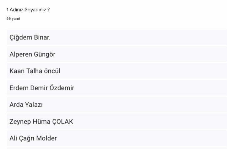 From Unhealthy To Healthy Öğrenci Ön Anket Analizi by Pınar Kesmegülü - Illustrated by Pınar Kesmegülü - Ourboox.com