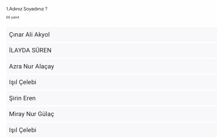 From Unhealthy To Healthy Öğrenci Ön Anket Analizi by Pınar Kesmegülü - Illustrated by Pınar Kesmegülü - Ourboox.com