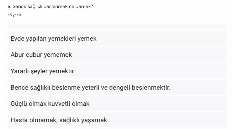 From Unhealthy To Healthy Öğrenci Ön Anket Analizi by Pınar Kesmegülü - Illustrated by Pınar Kesmegülü - Ourboox.com