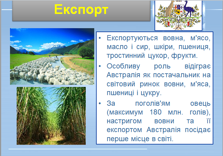 Австралійський союз: особливості розвитку господарства, зовнішньоекономічні зв’язки. by d.s.gamliy - Ourboox.com