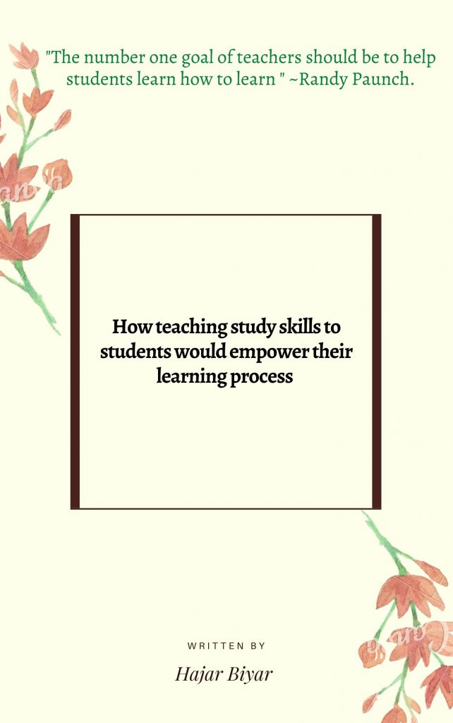 Teaching study skills by Hajar BIYAR - Ourboox.com