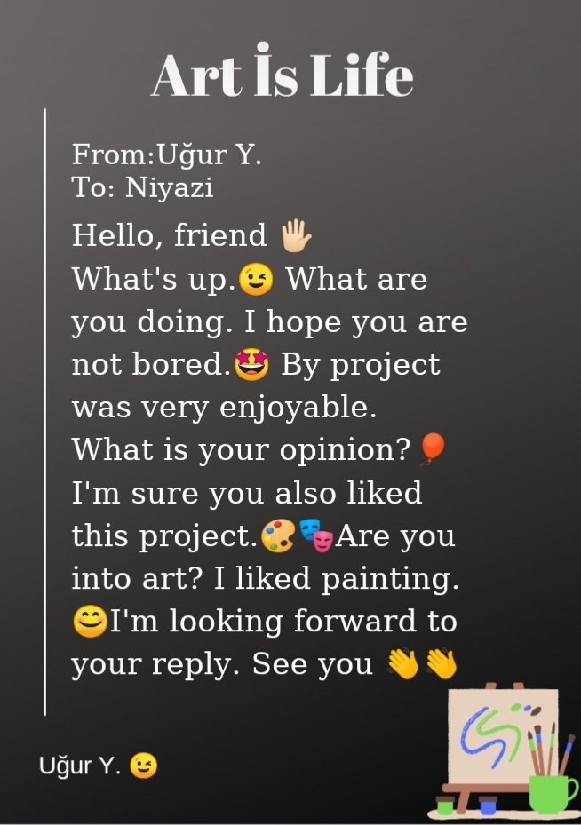 ART IS LIFE / MEKTUP ARKADAŞIM by DİDEM AYGÜL - Ourboox.com