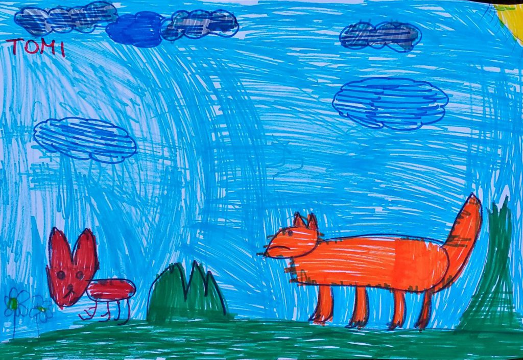 LA LEPRE E LA VOLPE by angela nudo - Illustrated by ANGELA NUDO - Ourboox.com