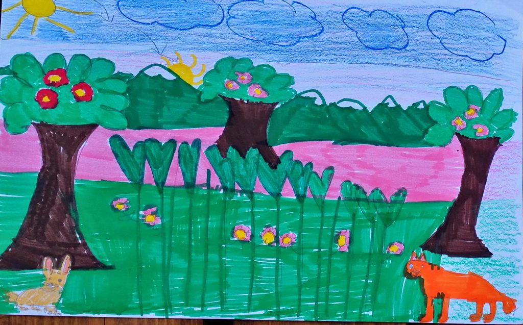 LA LEPRE E LA VOLPE by angela nudo - Illustrated by ANGELA NUDO - Ourboox.com