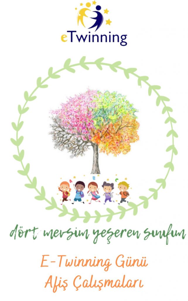 E-TWINNING GÜNÜ AFİŞ ÇALIŞMALARIMIZ by Merve Özer - Ourboox.com