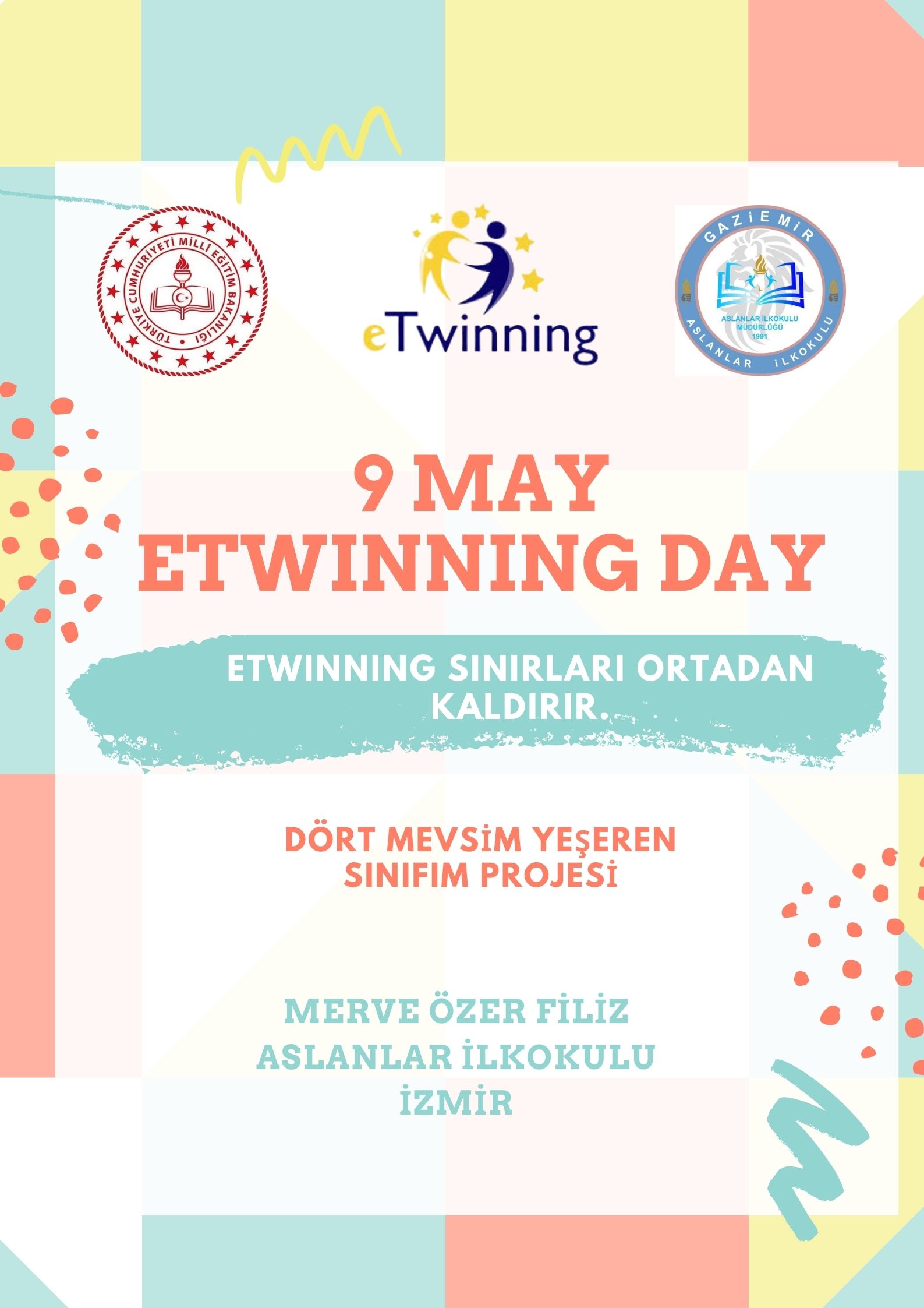 E-TWINNING GÜNÜ AFİŞ ÇALIŞMALARIMIZ by Merve Özer - Ourboox.com