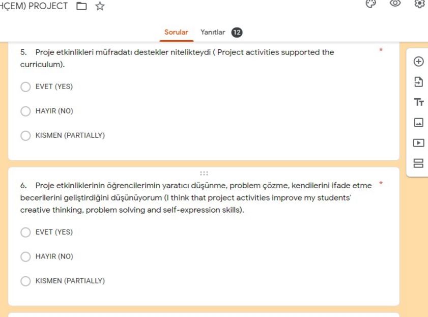 MY GARDEN PROJECT TEACHER LAST SURVEY RESULTS by Lale - Ourboox.com