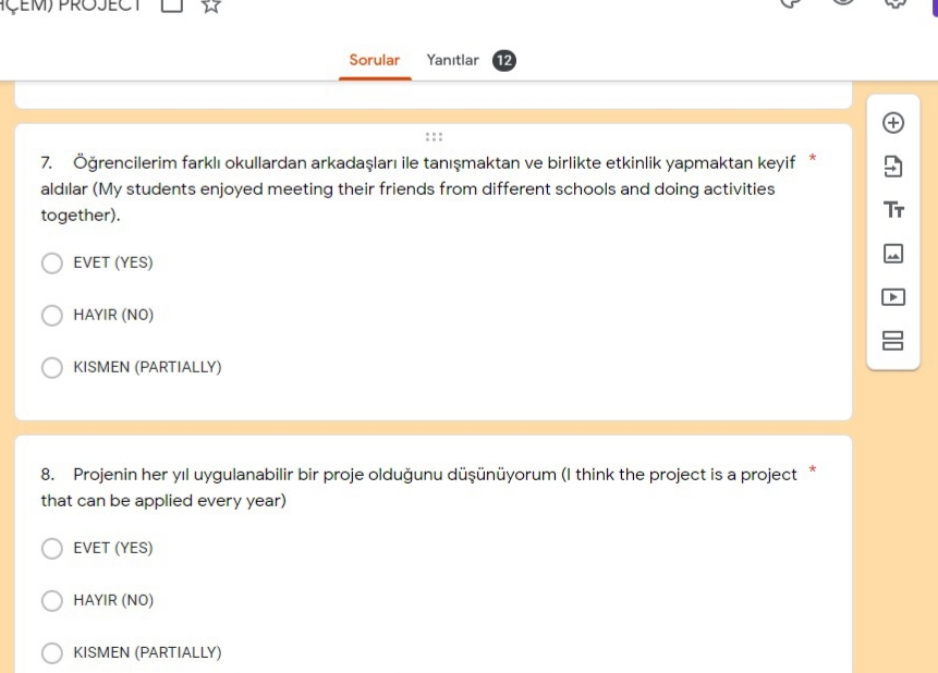 MY GARDEN PROJECT TEACHER LAST SURVEY RESULTS by Lale - Ourboox.com