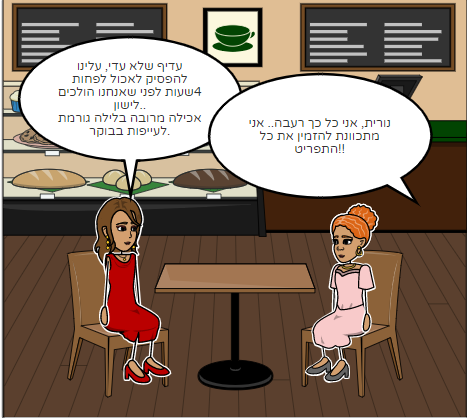 אכילה לפני השינה by yuval - Illustrated by Storyboardthat - Ourboox.com