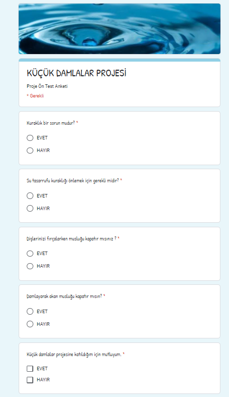 KÜÇÜK DAMLALAR PROJESİ ANKET SONUÇLARI by TUBA ŞİNİKOĞLU - Ourboox.com