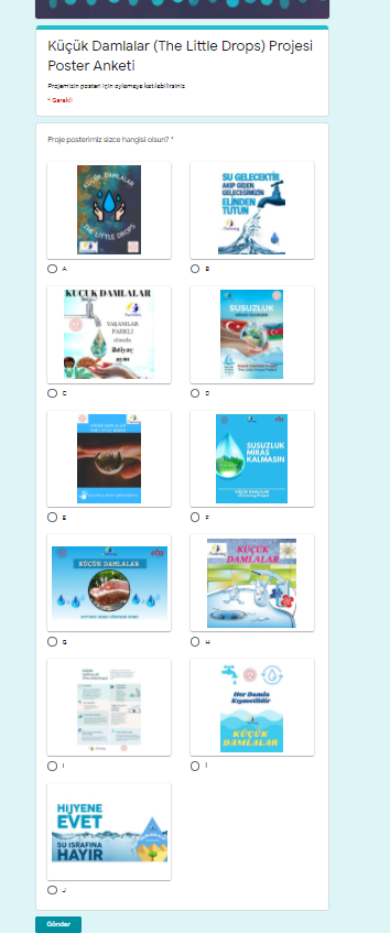 KÜÇÜK DAMLALAR PROJESİ ANKET SONUÇLARI by TUBA ŞİNİKOĞLU - Ourboox.com