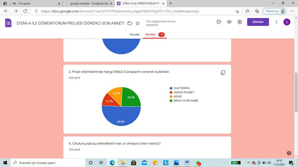 STEM ÖĞRENCİ SON ANKET DEĞERLENDİRME by Lale - Ourboox.com