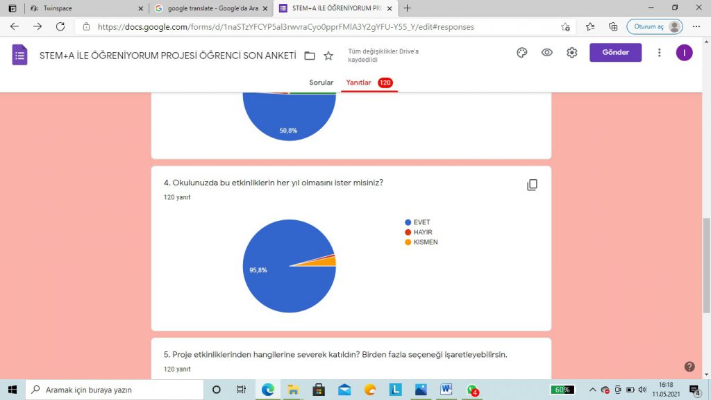 STEM ÖĞRENCİ SON ANKET DEĞERLENDİRME by Lale - Ourboox.com