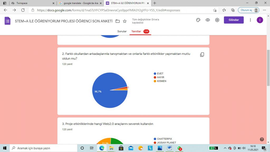 STEM ÖĞRENCİ SON ANKET DEĞERLENDİRME by Lale - Ourboox.com