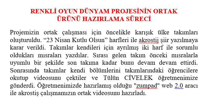 RENKLİ OYUN DÜNYAM / AKROSTİJ by Günay Koz - Ourboox.com