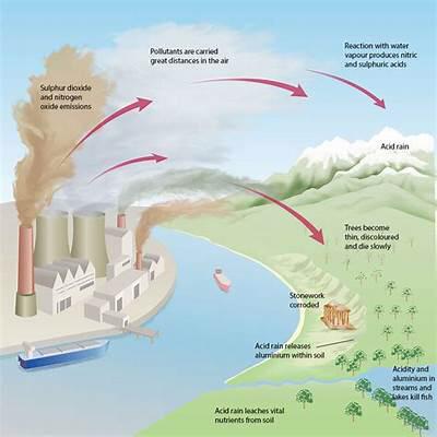 التلوث من المطر الحمضي على الكائنات الحية