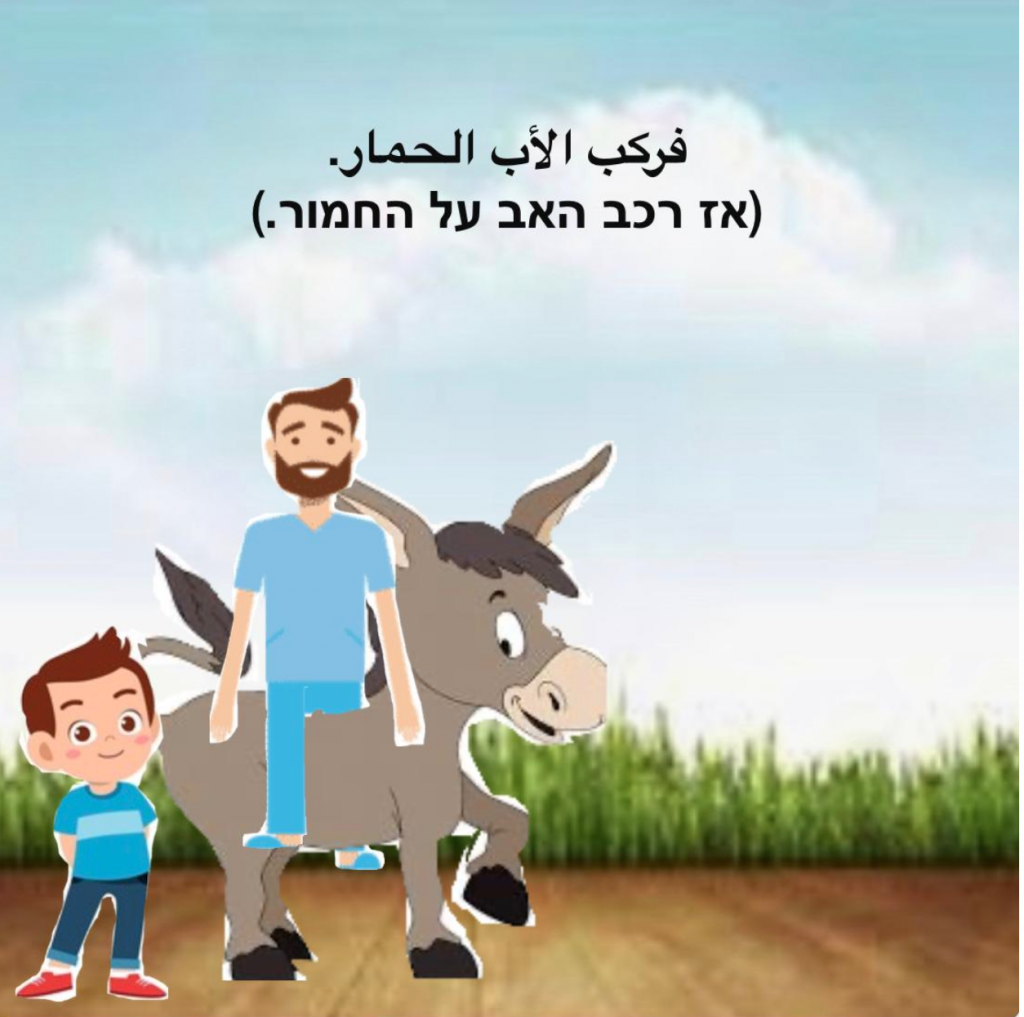 הסיפור על האב בנו והחמור by maya ferder - Illustrated by מגישות: גל ענבי, ליהי שבח ומאיה פרדר - Ourboox.com