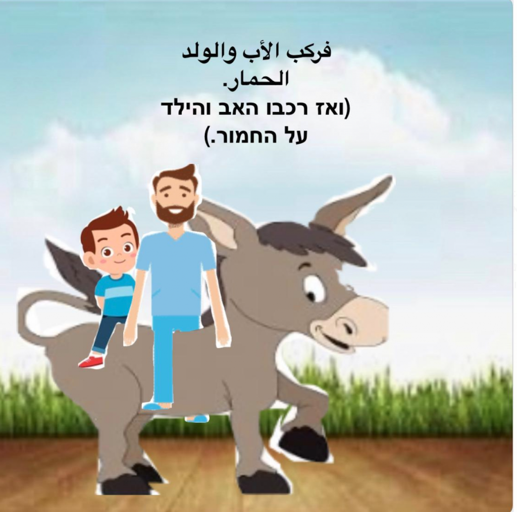 הסיפור על האב בנו והחמור by maya ferder - Illustrated by מגישות: גל ענבי, ליהי שבח ומאיה פרדר - Ourboox.com