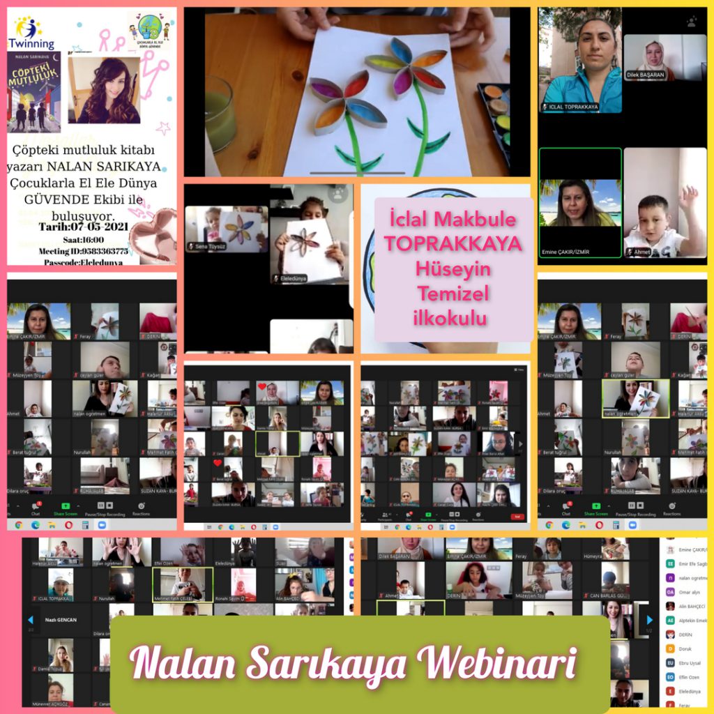 Çocuklarla El Ele Dünya Güvende by suzan kaya - Illustrated by MAYIS AYI ÇALIŞMASI - Ourboox.com