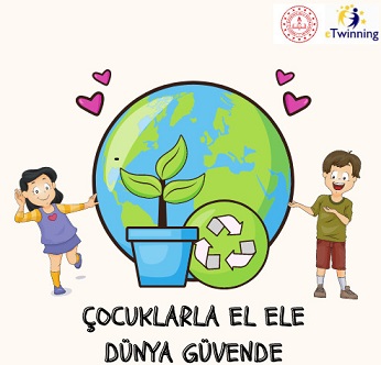 Çocuklarla El Ele Dünya Güvende by suzan kaya - Illustrated by MAYIS AYI ÇALIŞMASI - Ourboox.com