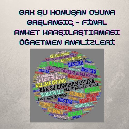 BAK ŞU KONUŞAN OYUNA BAŞLANGIÇ-FİNAL ANKET KARŞILAŞTIRMASI ÖĞRETMEN ANALİZLERİ by Semahat Budak - Ourboox.com