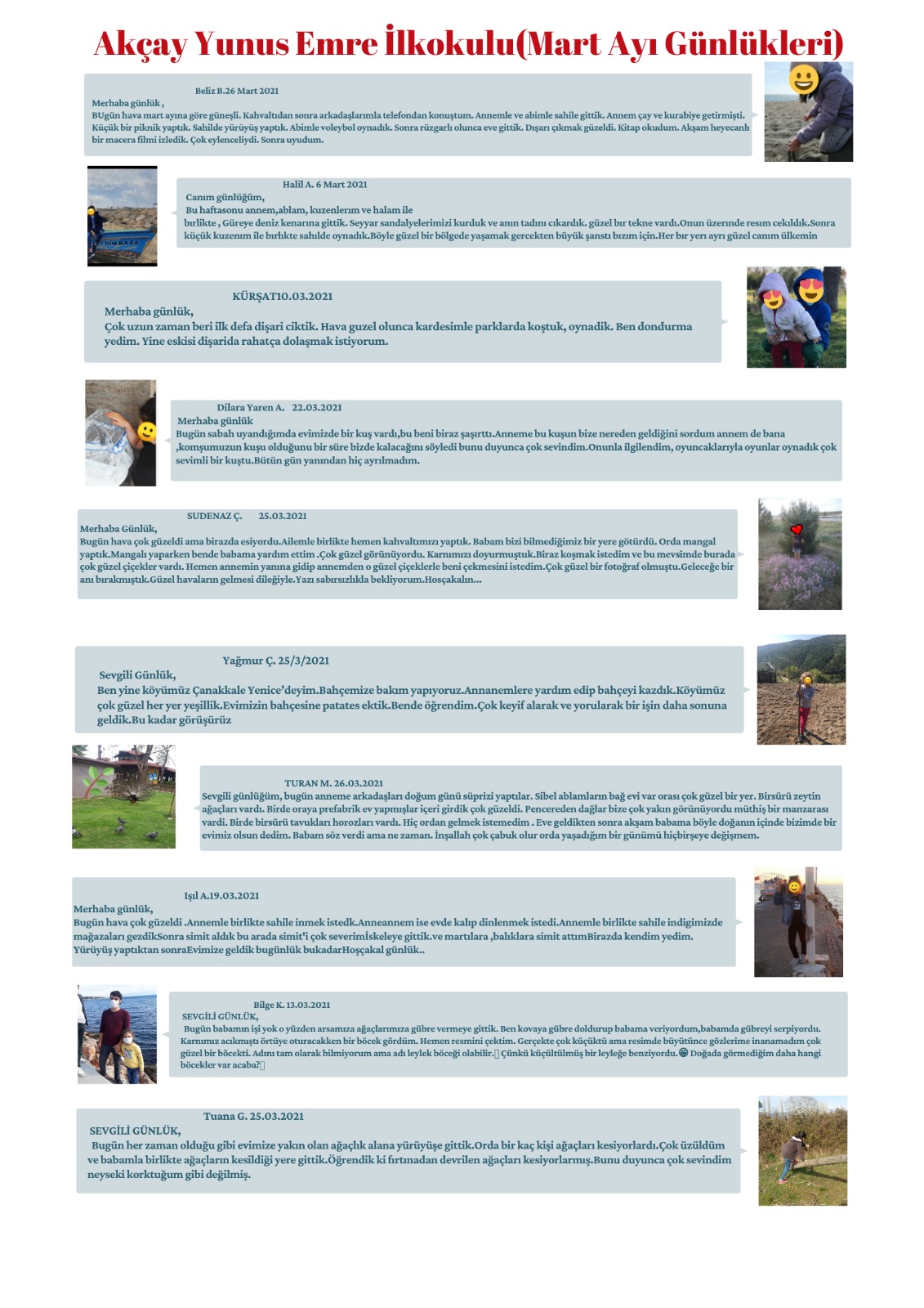 DOĞA GÜNLÜKLERİ by Sevinç KARADAĞ - Fatma ÜZALP - Ourboox.com