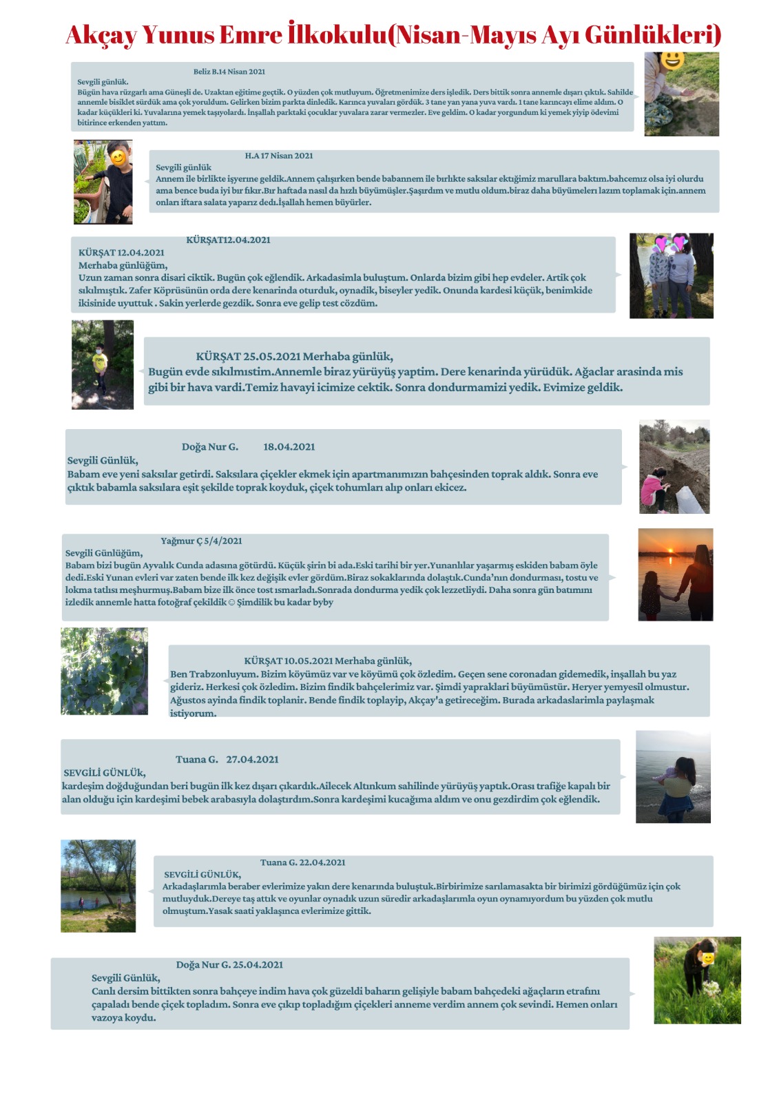 DOĞA GÜNLÜKLERİ by Sevinç KARADAĞ - Fatma ÜZALP - Ourboox.com