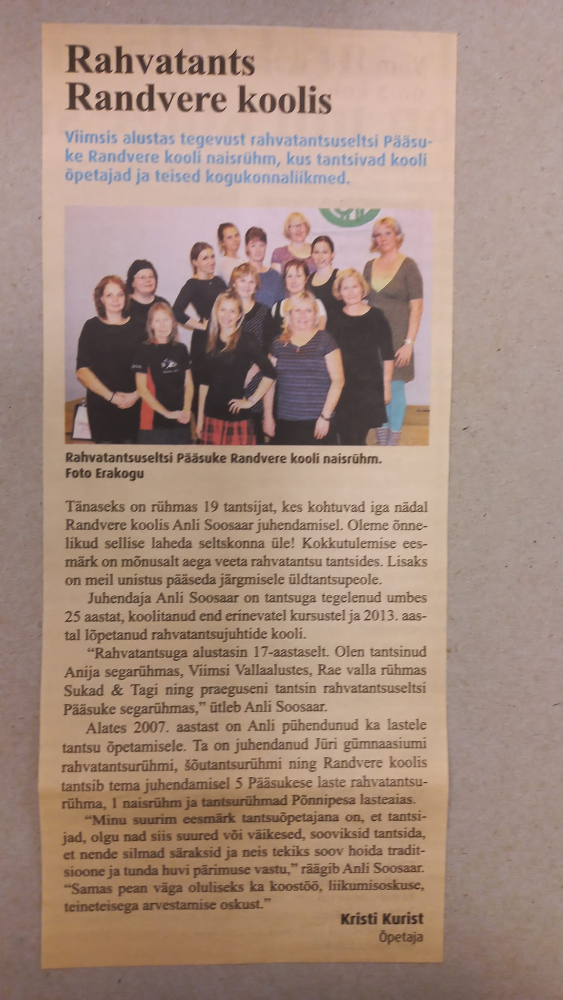 RANDVERE NAISRÜHMADE LUGU by Mare Müürsepp - Illustrated by MM - Ourboox.com