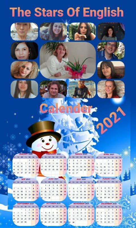 The Stars of English / Calender 2021 by Ömür Aracı - Ourboox.com