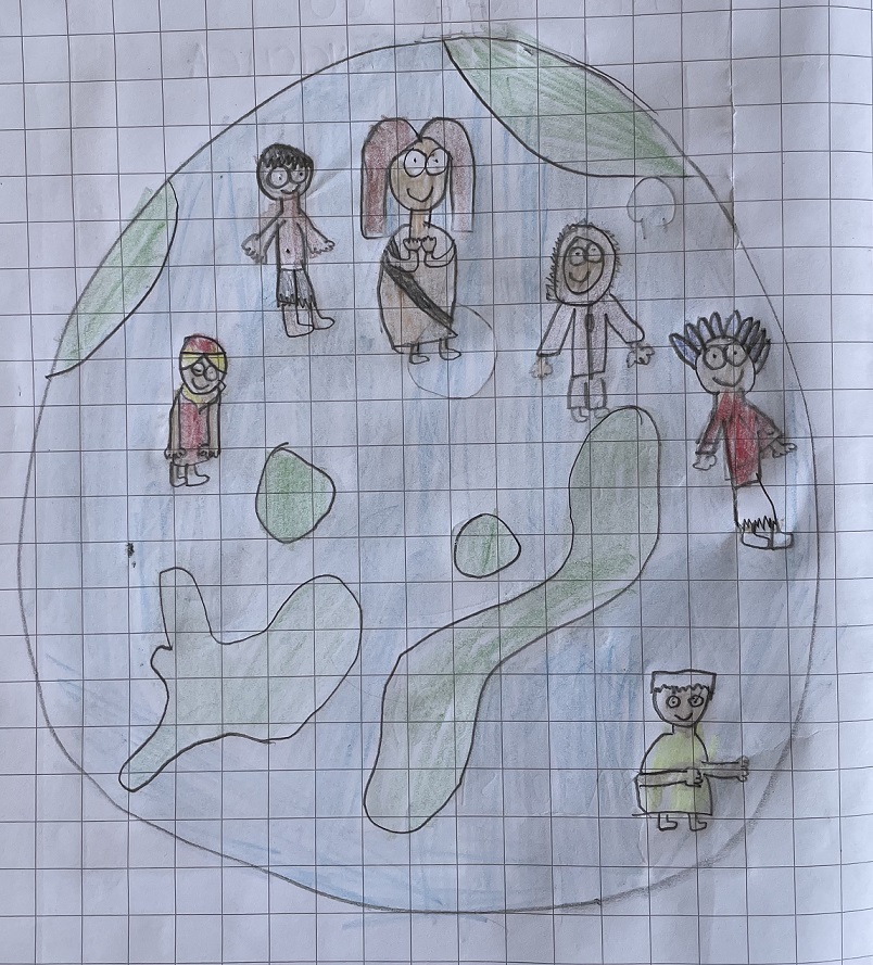Papa Francesco e l’ “ecologia culturale” by Rosaria Ricciardo - Illustrated by CLASSE 2 - Scuola Primaria - 8° I.C. "Elio Vittorini" - Anno Scolastico 2020-21 - Ourboox.com