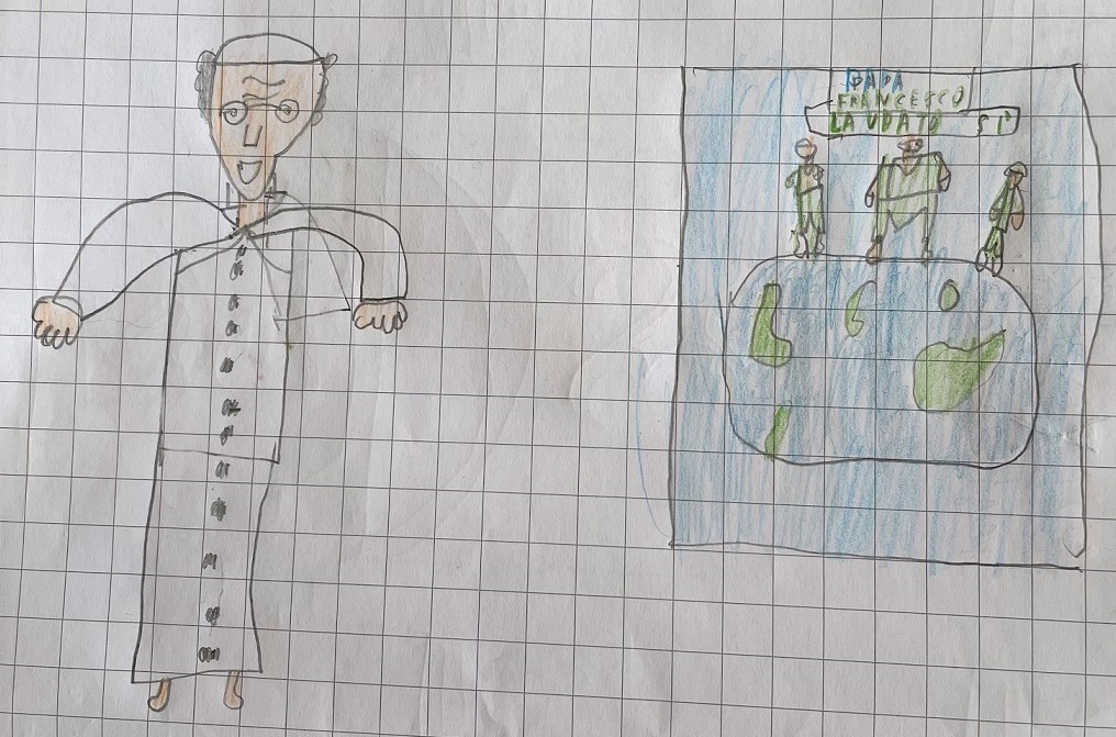 Papa Francesco e l’ “ecologia culturale” by Rosaria Ricciardo - Illustrated by CLASSE 2 - Scuola Primaria - 8° I.C. "Elio Vittorini" - Anno Scolastico 2020-21 - Ourboox.com