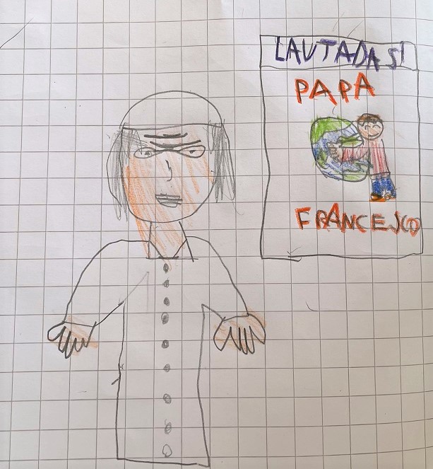 Papa Francesco e l’ “ecologia culturale” by Rosaria Ricciardo - Illustrated by CLASSE 2 - Scuola Primaria - 8° I.C. "Elio Vittorini" - Anno Scolastico 2020-21 - Ourboox.com