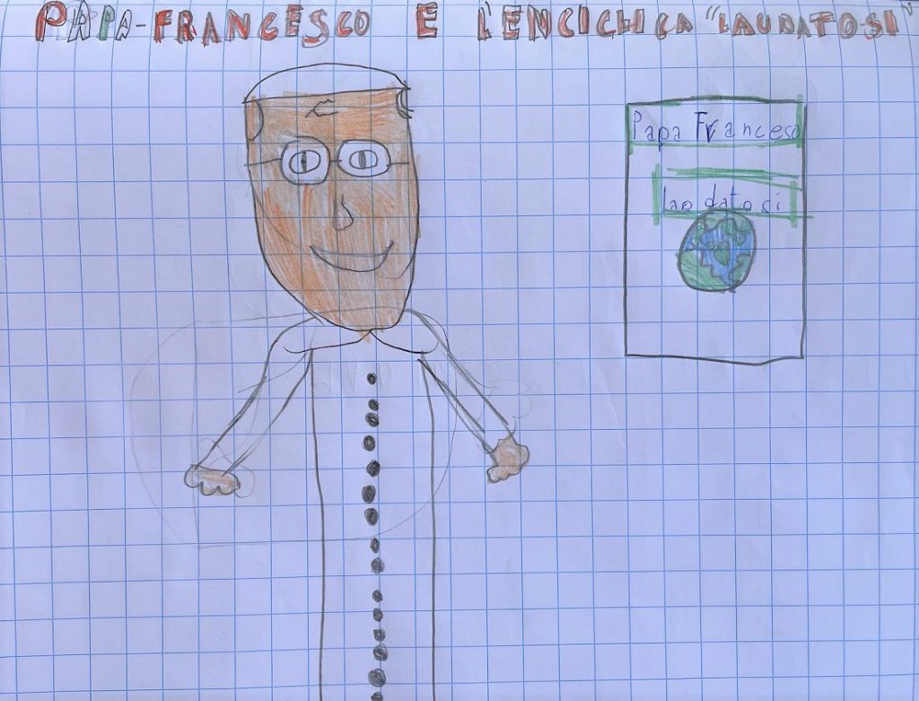 Papa Francesco e l’ “ecologia culturale” by Rosaria Ricciardo - Illustrated by CLASSE 2 - Scuola Primaria - 8° I.C. "Elio Vittorini" - Anno Scolastico 2020-21 - Ourboox.com