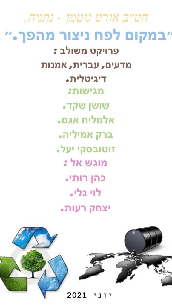 במקום לפח ניצור מהפך by agam elmaliach - Ourboox.com
