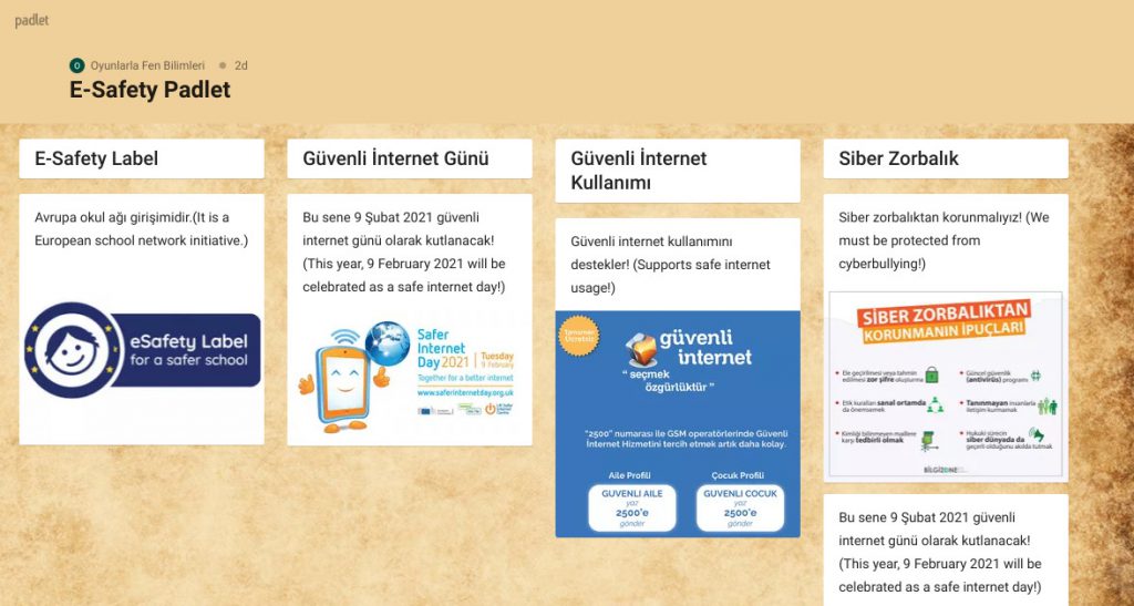 GÜVENLİ İNTERNET GÜNÜ VE E GÜVENLİK KONULU ÇALIŞMALARIMIZ. by Sema Akbuğa - Ourboox.com