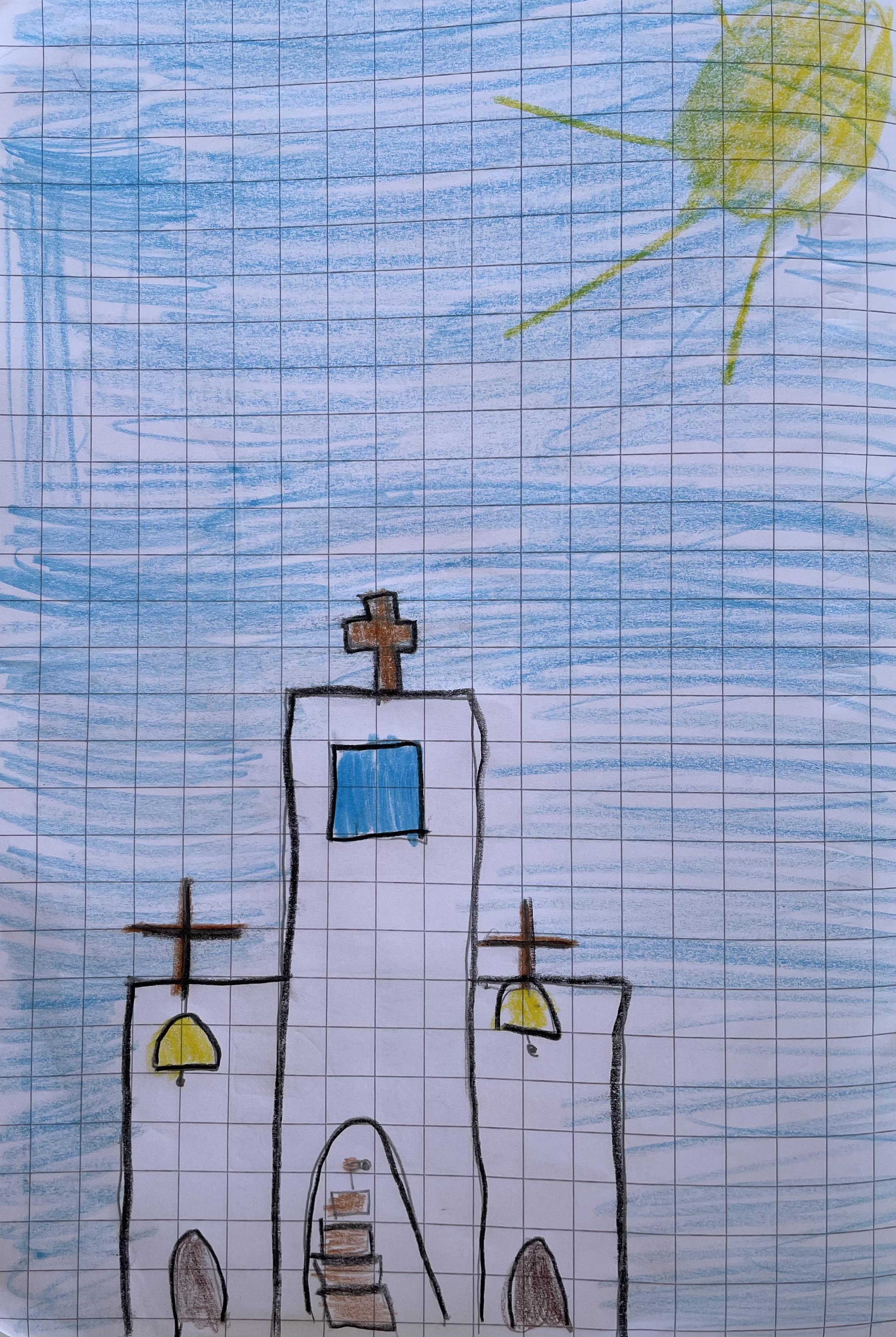 LA CHIESA by Rosaria Ricciardo - Illustrated by classe 2C - Scuola Primaria - 8° I.C. "Elio Vittorini" - Anno Scolastico 2020-21 - Ourboox.com