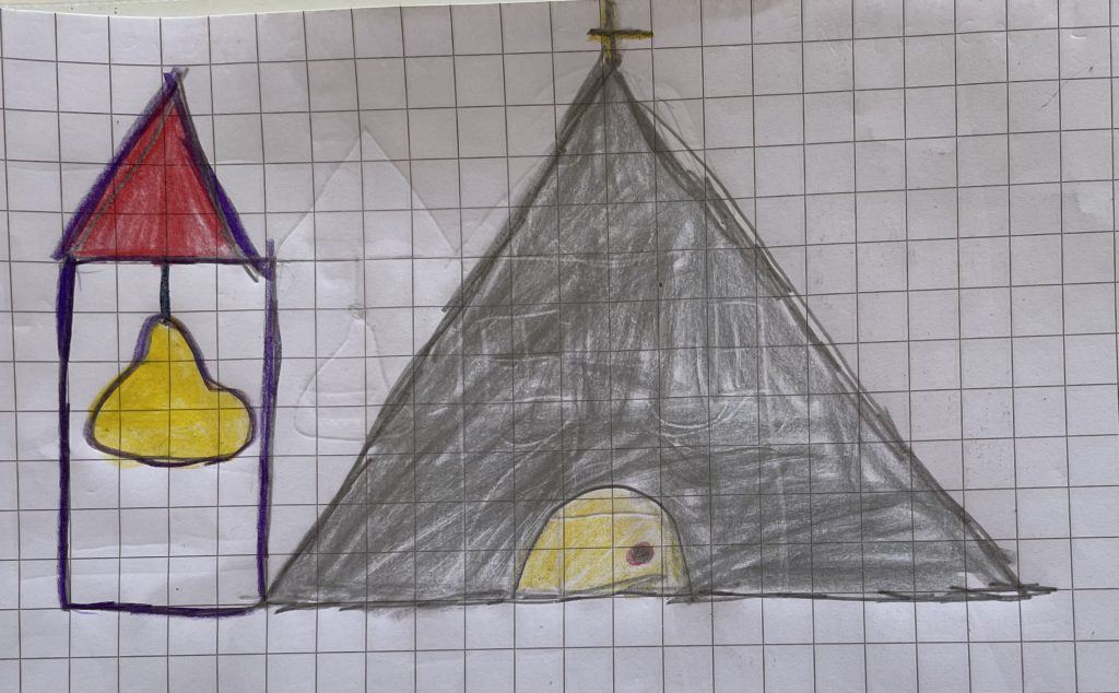 LA CHIESA by Rosaria Ricciardo - Illustrated by classe 2C - Scuola Primaria - 8° I.C. "Elio Vittorini" - Anno Scolastico 2020-21 - Ourboox.com