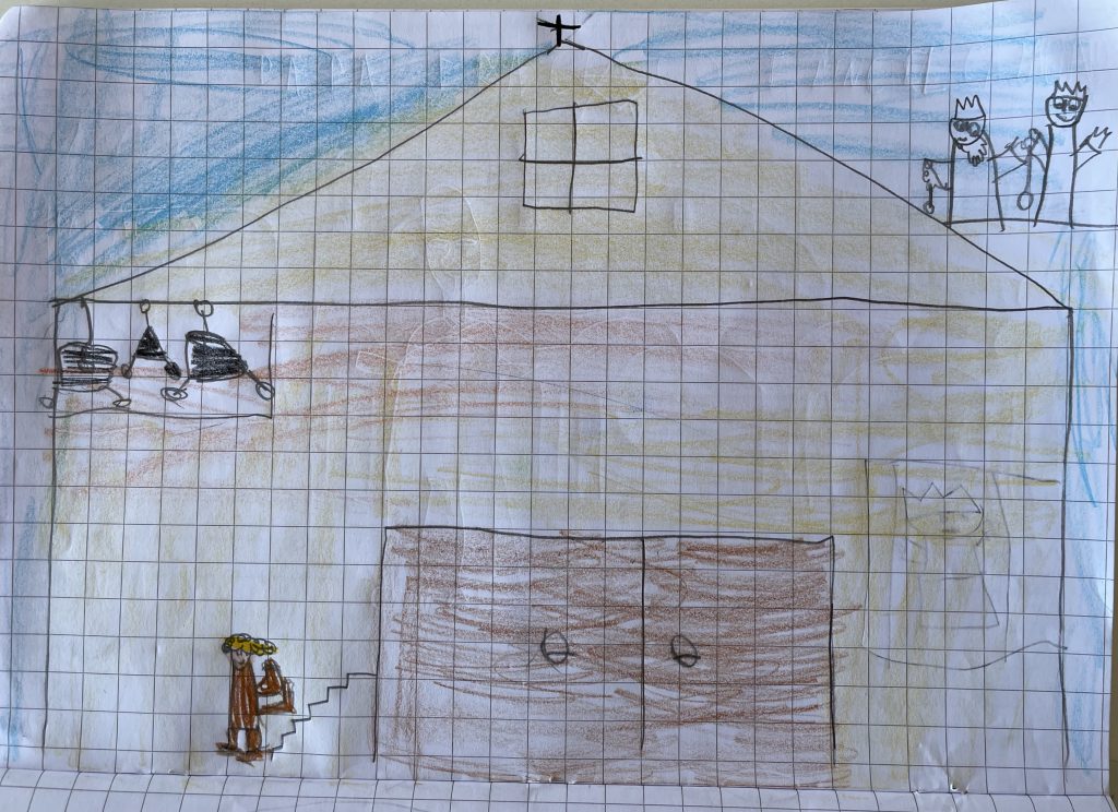 LA CHIESA by Rosaria Ricciardo - Illustrated by classe 2C - Scuola Primaria - 8° I.C. "Elio Vittorini" - Anno Scolastico 2020-21 - Ourboox.com