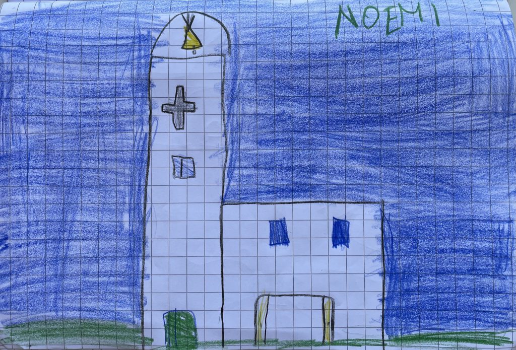 LA CHIESA by Rosaria Ricciardo - Illustrated by classe 2C - Scuola Primaria - 8° I.C. "Elio Vittorini" - Anno Scolastico 2020-21 - Ourboox.com