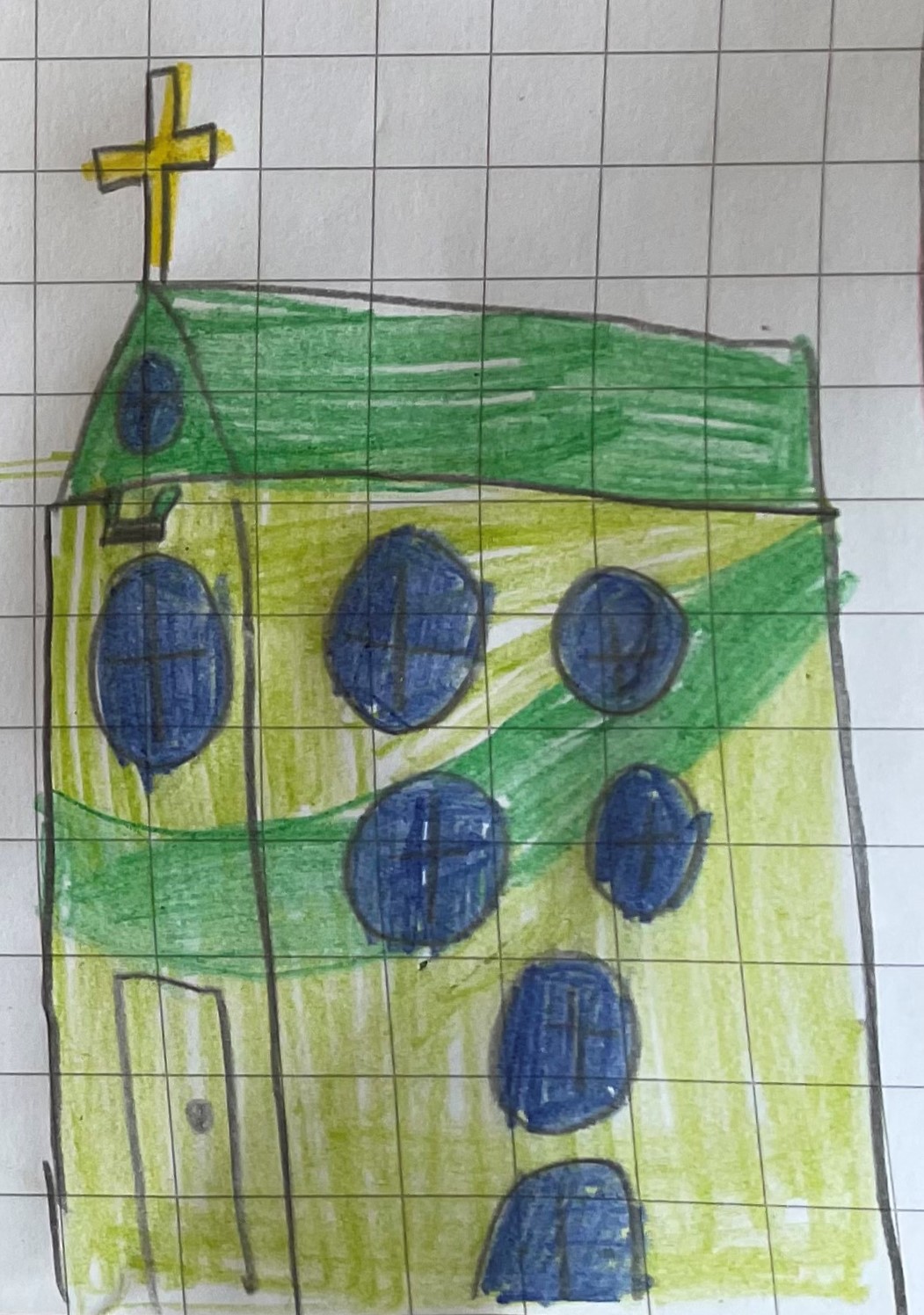 LA CHIESA by Rosaria Ricciardo - Illustrated by classe 2C - Scuola Primaria - 8° I.C. "Elio Vittorini" - Anno Scolastico 2020-21 - Ourboox.com