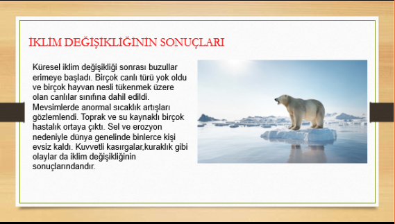 İKLİM DEĞİŞİKLİĞİ by Emlak Kredi Bankası Ortaokulu - Ourboox.com