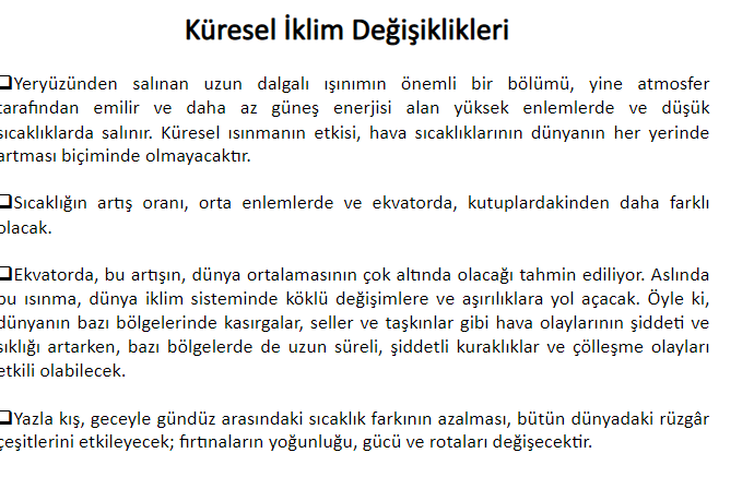 İKLİM DEĞİŞİKLİĞİ by Emlak Kredi Bankası Ortaokulu - Ourboox.com