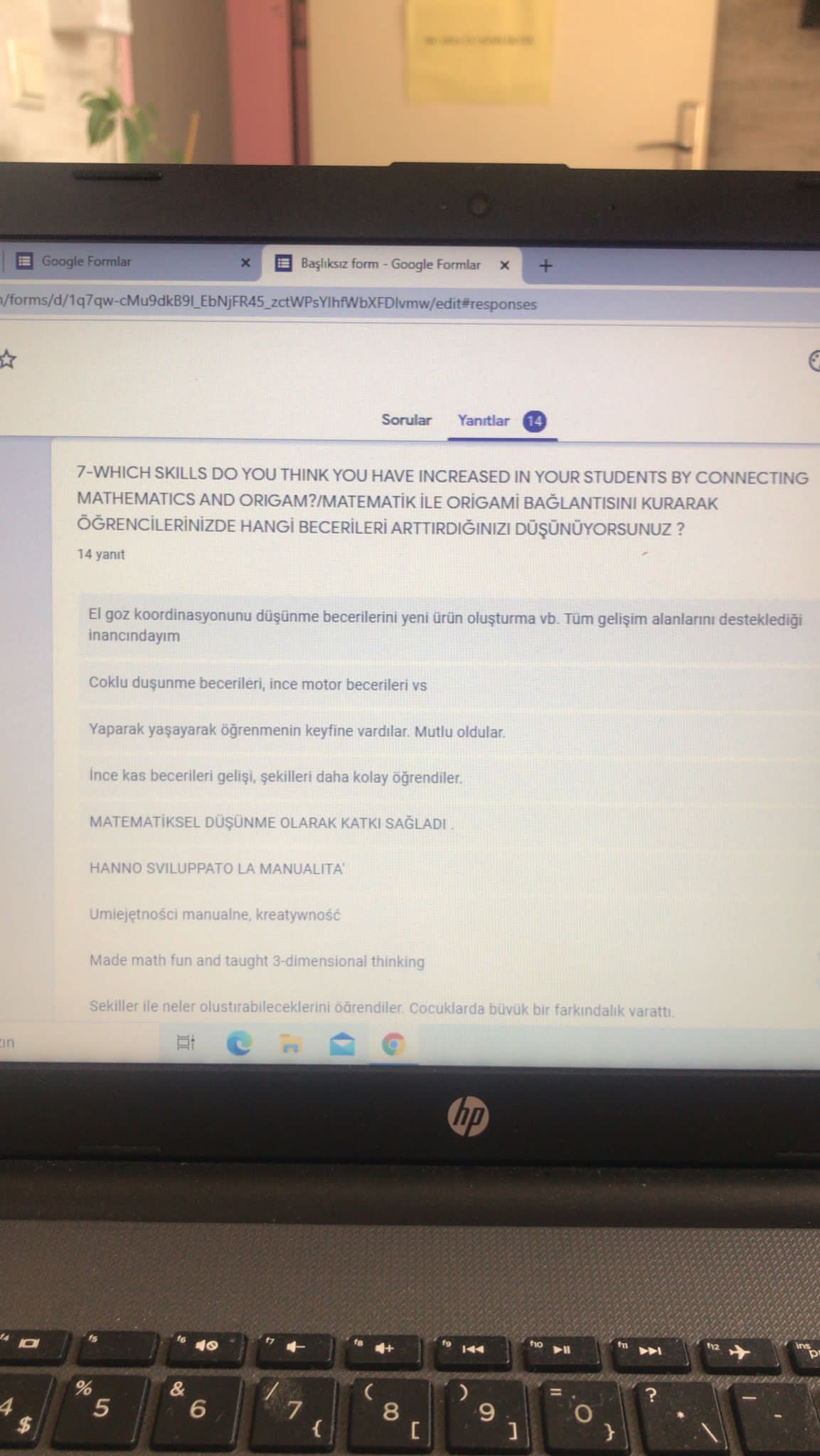 ORIGAMIC MATH END OF PROJECT TEACHER EVALUATION SURVEY RESULTS by MERVE ÇETİNKAYA - Ourboox.com