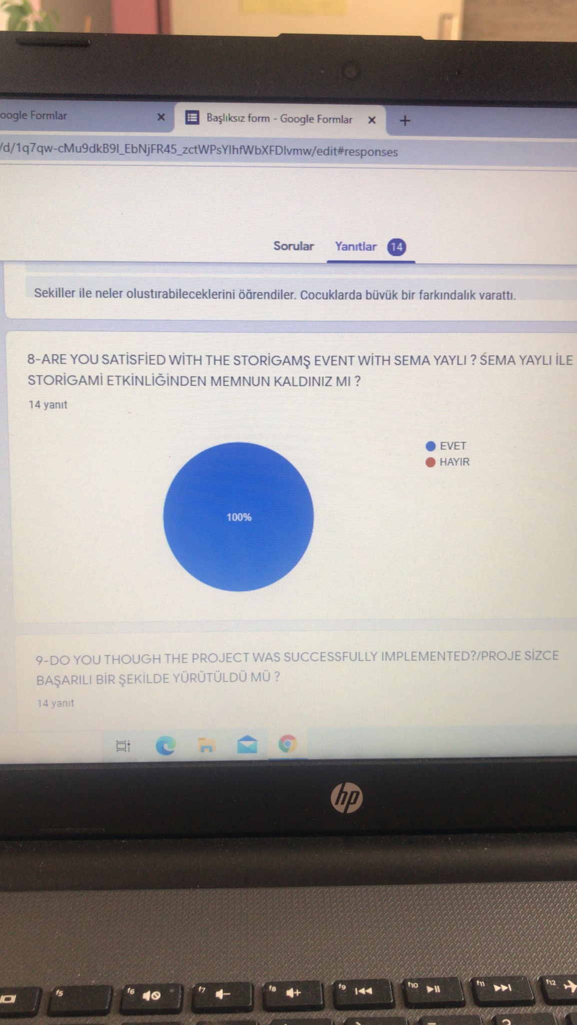 ORIGAMIC MATH END OF PROJECT TEACHER EVALUATION SURVEY RESULTS by MERVE ÇETİNKAYA - Ourboox.com
