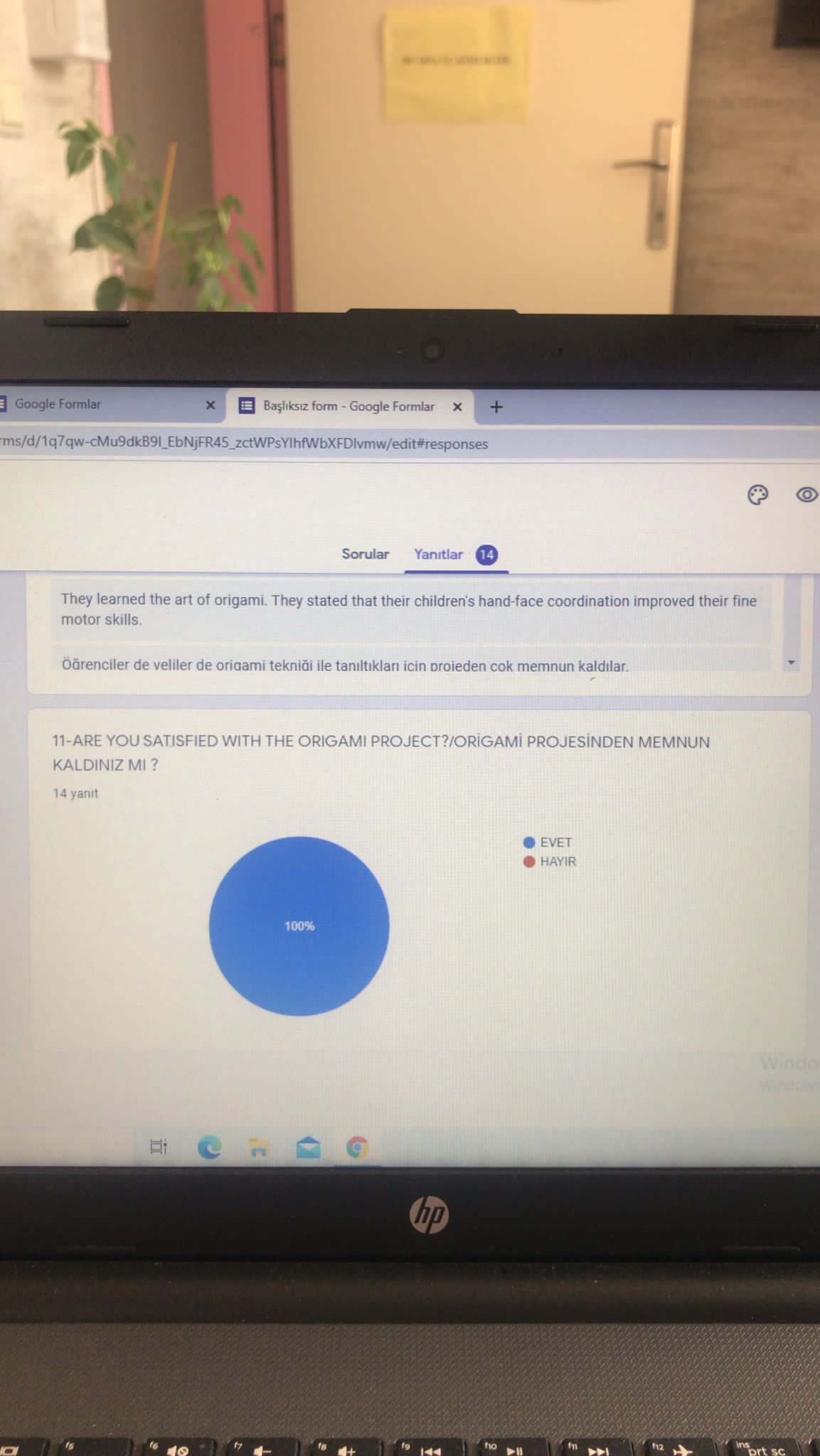 ORIGAMIC MATH END OF PROJECT TEACHER EVALUATION SURVEY RESULTS by MERVE ÇETİNKAYA - Ourboox.com