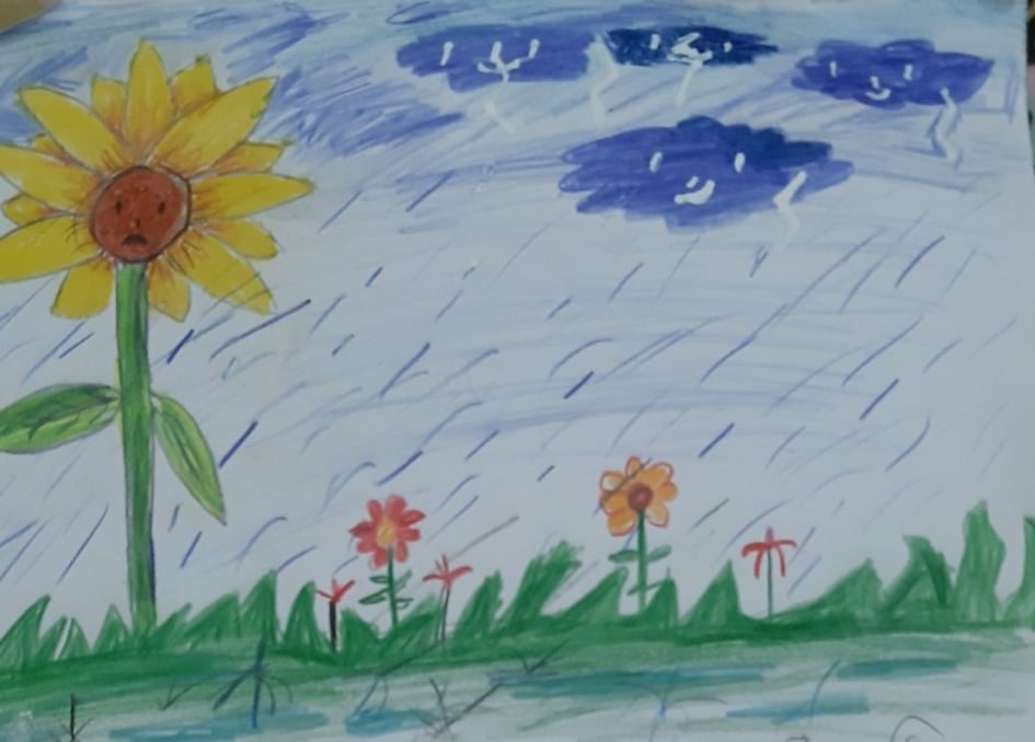 সূর্য ও সূর্যমূখী by নওভিয়া নীলাচল - Illustrated by নওভিয়া নীলাচল - Ourboox.com